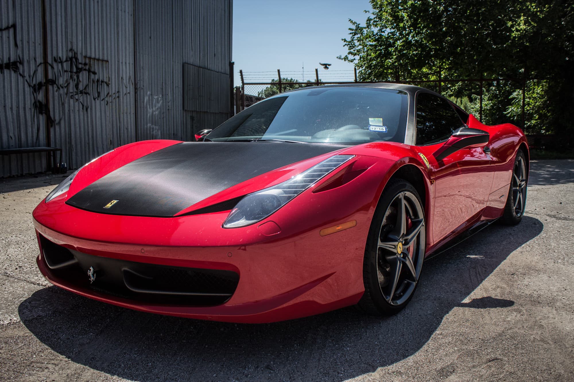 Ferrari color change wrap