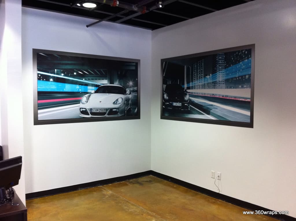 Dealership interior wall and window graphics